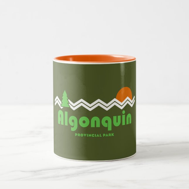 Algonquin Provincial Park Retro Två-Tonad Mugg (Center)