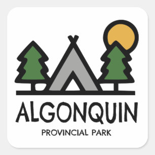 Algonquin Provinspark Fyrkantigt Klistermärke