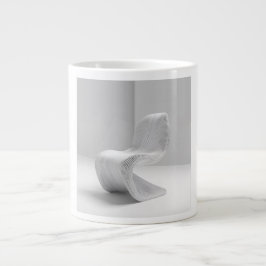 Algorithmic Ergonomic Seating Geometry Pattern Jumbo Mugg