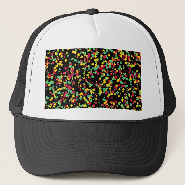 Algorithmic Rasta Art Snapback Keps (Framsida)