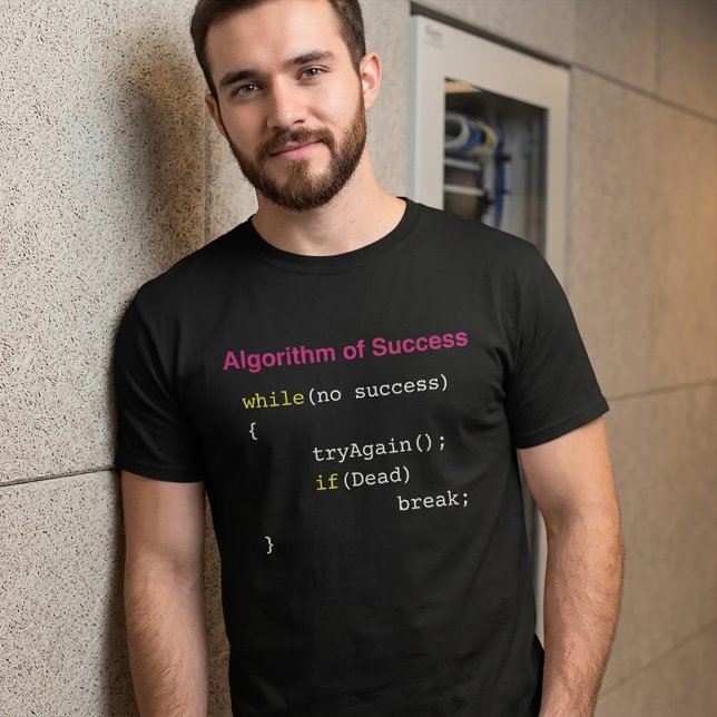 Algoritm för framgång Programmerare Full Stack IT- Tee Shirt (Skapare uppladdad)