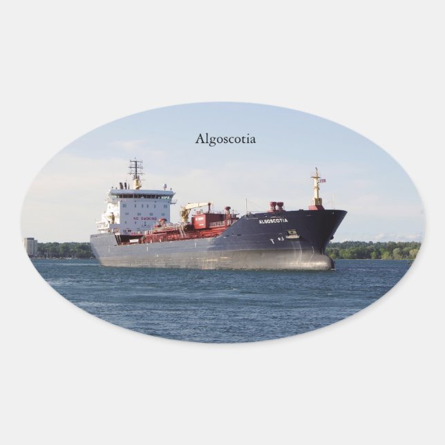 Algoscotia-klistermärke Ovalt Klistermärke (Framsida)