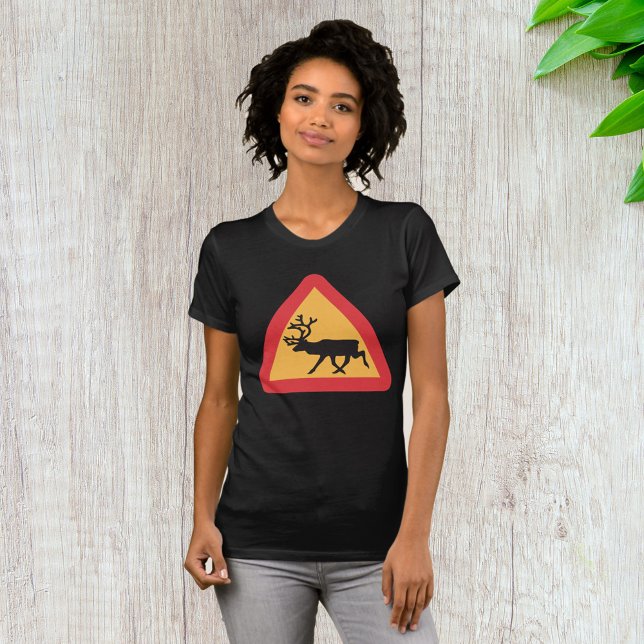 Älgpassage Trafikskylt Utomhus Naturälskare T Shirt (Skapare uppladdad)