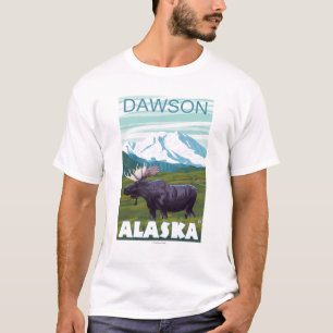 Älgplats - Dawson, Alaska T Shirt
