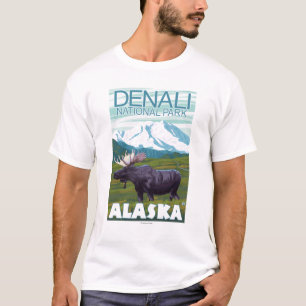 Älgplats - Denali nationalpark, Alaska T Shirt