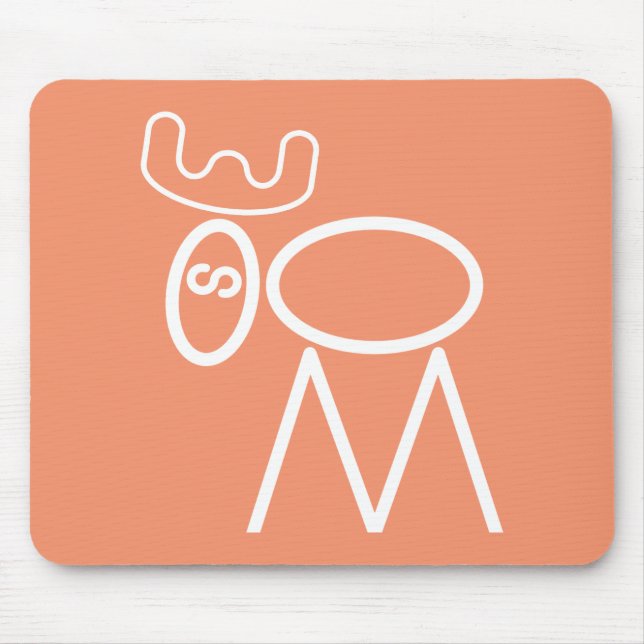 Älgpussel Mousepad Musmatta (Framsidan)