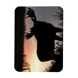Älgsilhouette Magnet