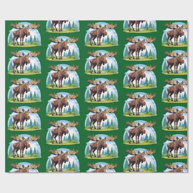 Älgstång Presentpapper (Platt)