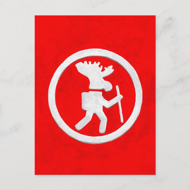 Älgstigmarkör Vykort (Framsida)