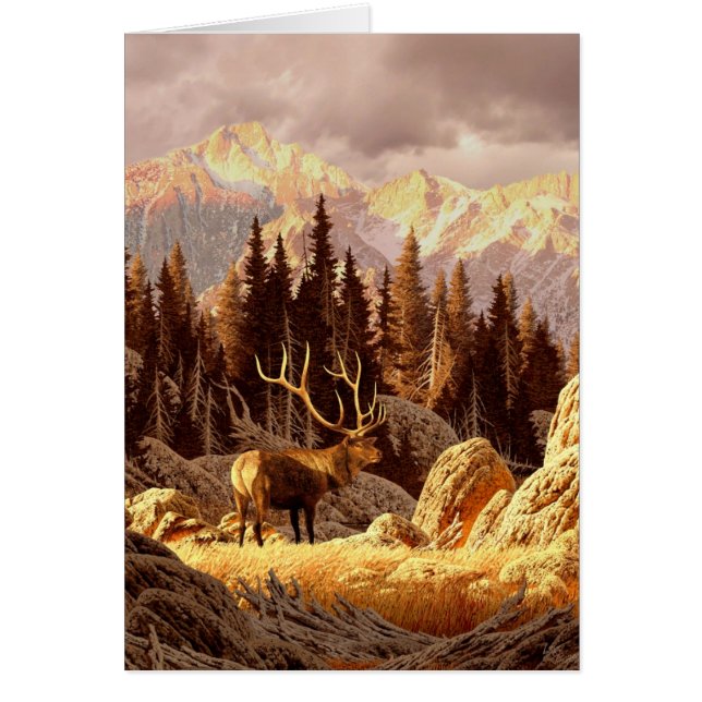 Älgtjur Hälsningskort (Framsidan)