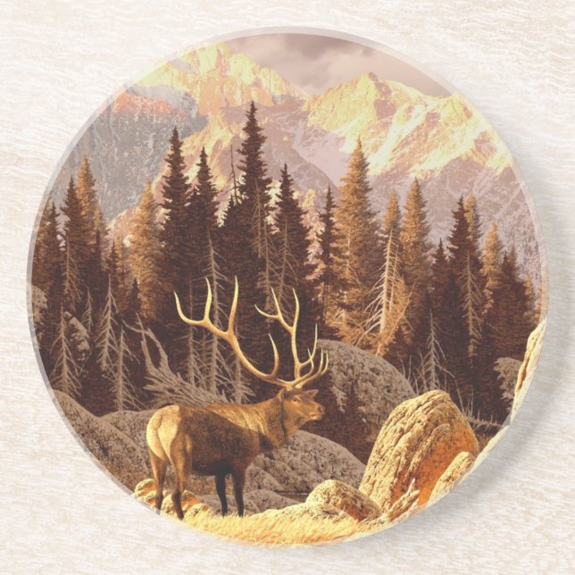 Älgtjur Underlägg Sandsten (Framsidan)