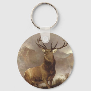 ÄLGTJUREN I BERG FÖRDUNKLAR KEYCHAIN-VILD NYCKELRING