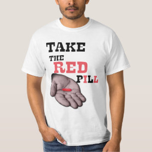 Alha-hanen TAR DEN RÖDA PILLEN T Shirt