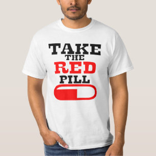 Alha-hanen TAR DEN RÖDA PILLEN T Shirt