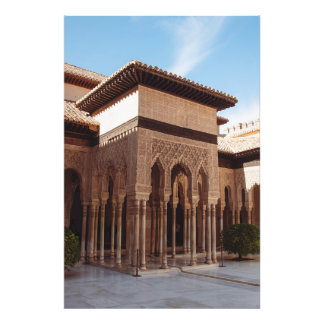 Alhambra av Granada, Spanien. Fototryck