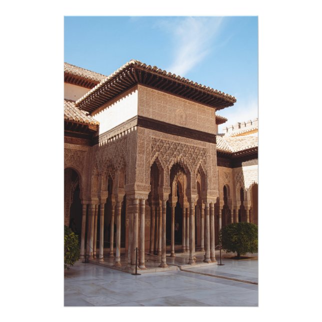 Alhambra av Granada, Spanien. Fototryck (Framsidan)