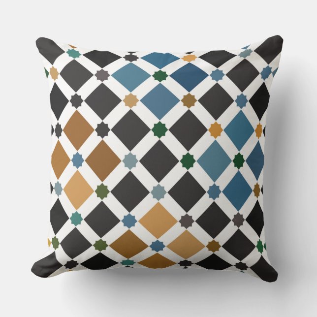 Alhambra Baby Pillow – Soft Geometric Square Patte Kudde (Framsida)