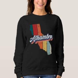 Alhambra City Retro Vintage Hometown California T Shirt