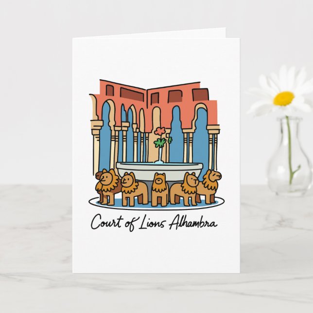 Alhambra Court of the Lions 3 Kort (Liten växt)