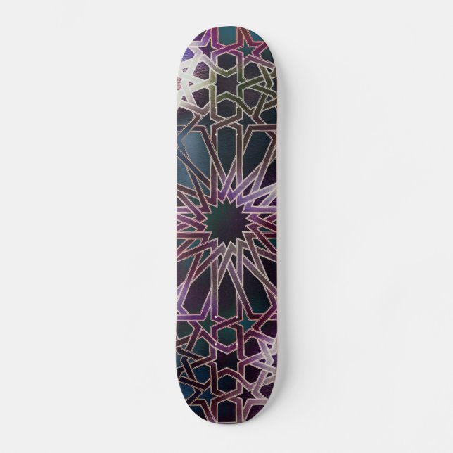 Alhambra design old school skateboard bräda 21,6 cm (Framsida)