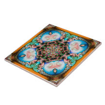 Alhambra Fractal - keramiskt plattor