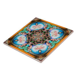 Alhambra Fractal - keramiskt plattor Kakelplatta