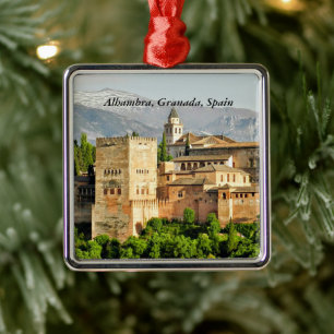 Alhambra, Granada, Andalusien, Spanien Julgransprydnad Metall