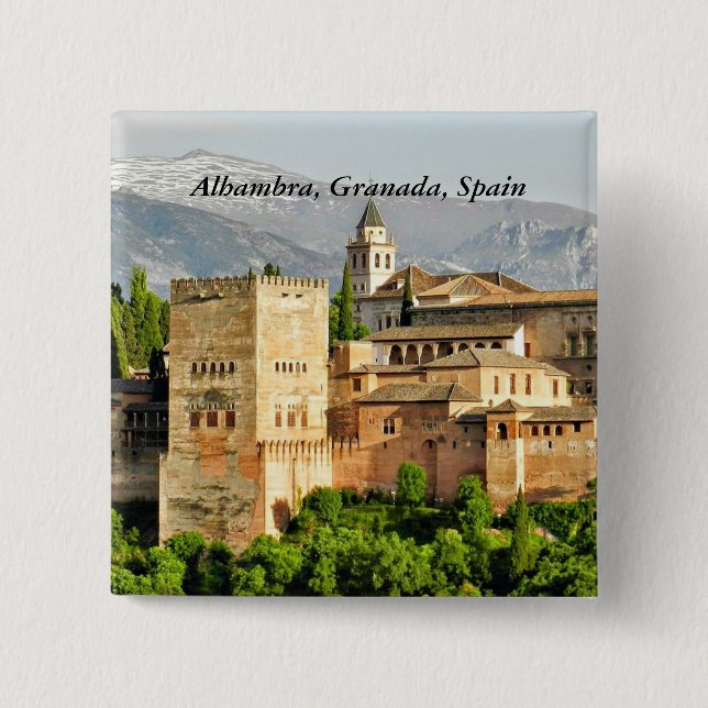 Alhambra, Granada, Andalusien, Spanien Knapp (Framsida)