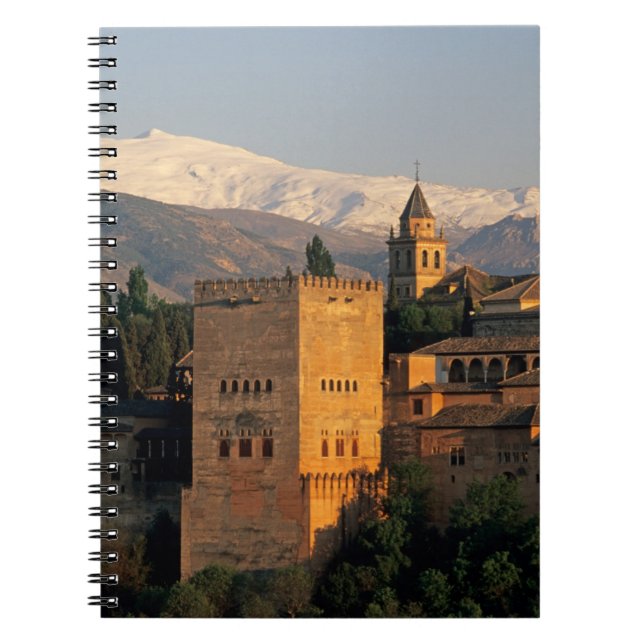 Alhambra; Granada; Andalusien, Spanien, Sierra Anteckningsbok (Framsidan)