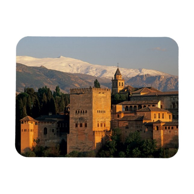 Alhambra; Granada; Andalusien, Spanien, Sierra Magnet (Horisontell)