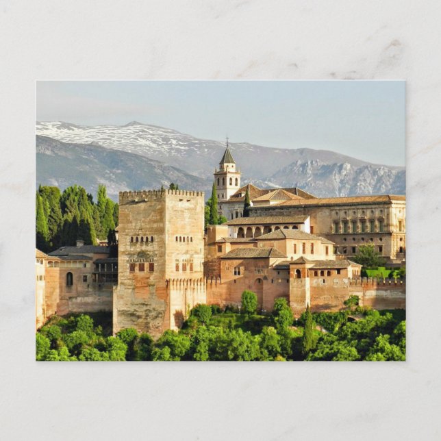Alhambra, Granada, Andalusien, Spanien Vykort (Framsida)