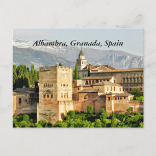 Alhambra, Granada, Andalusien, Spanien Vykort