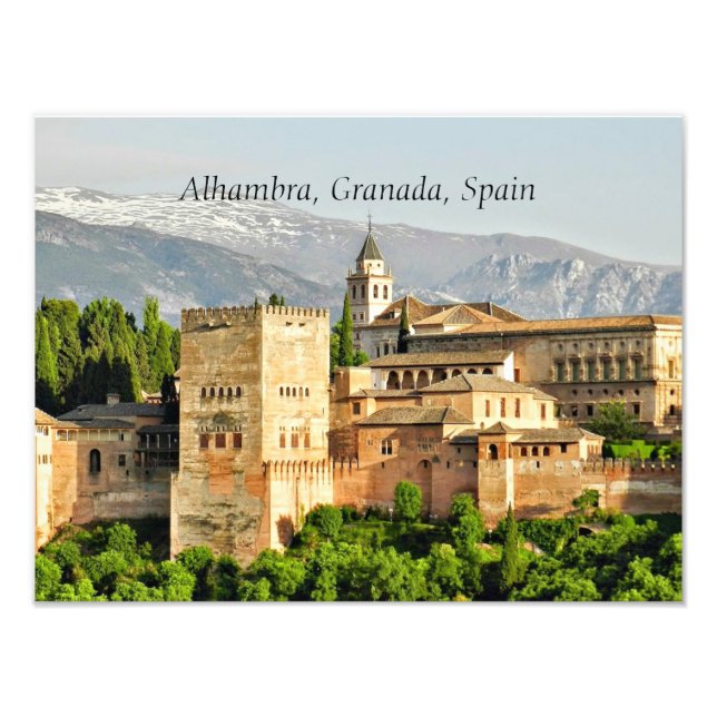 Alhambra, Granada, Spanien Fototryck (Framsidan)
