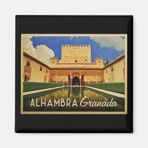 Alhambra Granada Spanien Magnet