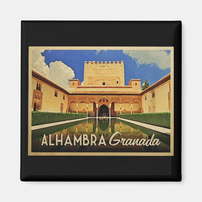Alhambra Granada Spanien Magnet (Framsidan)