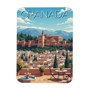 Alhambra Granada Spanien Resa Magnet