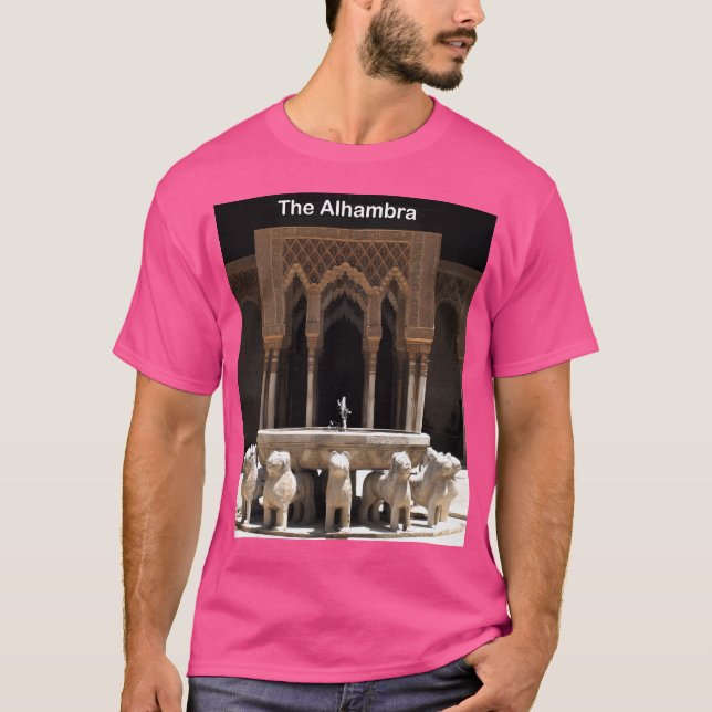 Alhambra Granada Spanien T Shirt (Framsida)