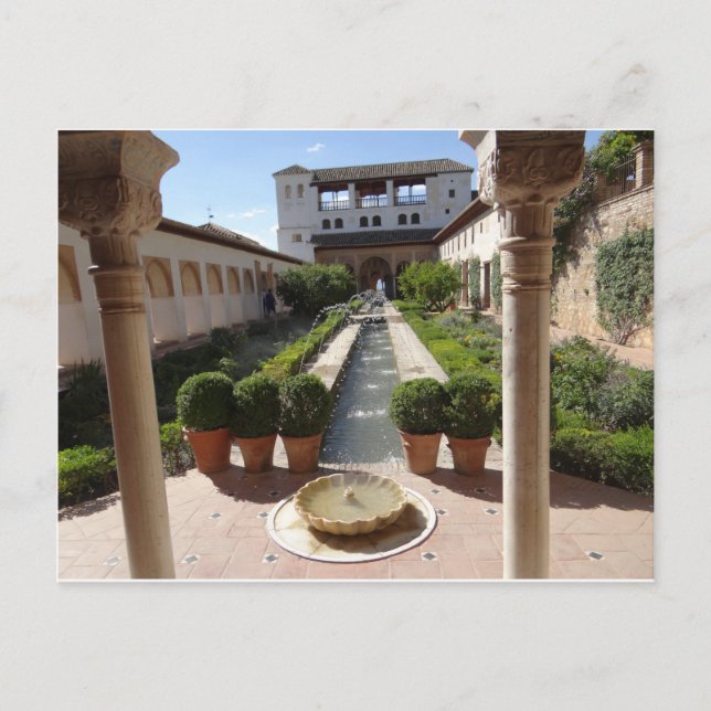 Alhambra, Granada Spanien Vykort (Framsida)