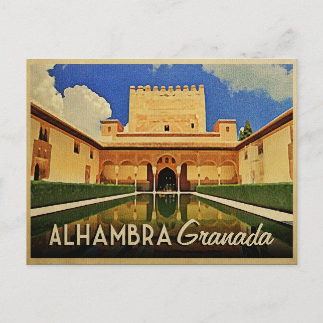 Alhambra Granada Spanien Vykort (Framsida)