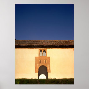 Alhambra guld- ärke- nyckel poster
