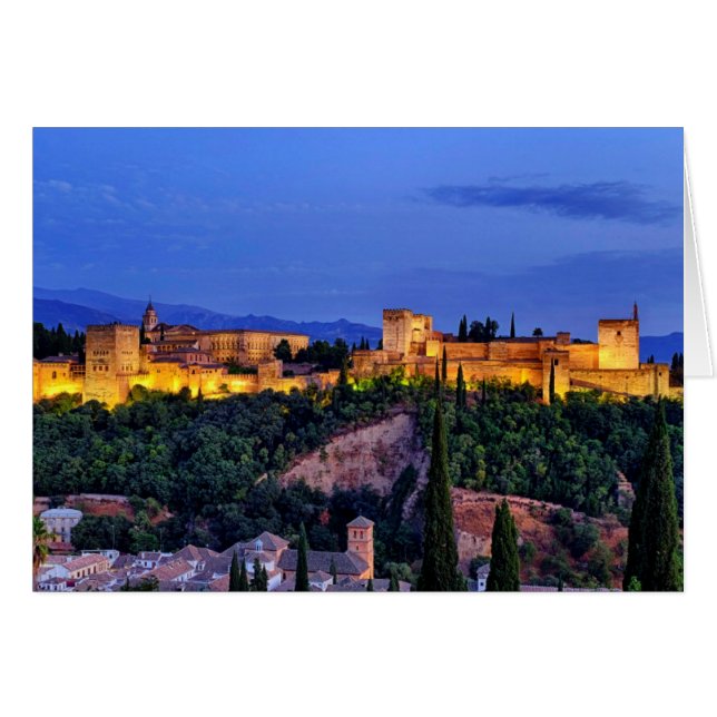 Alhambra Hälsningskort (Framsidan Horizontal)