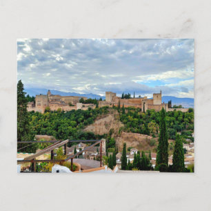Alhambra i Granada Spanien Vykort