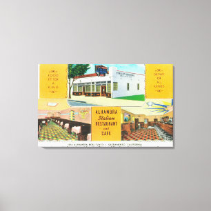 Alhambra Italienska restauranger och � Canvastryck
