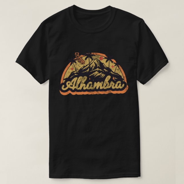 Alhambra, Kalifornien T Shirt (Design framsida)