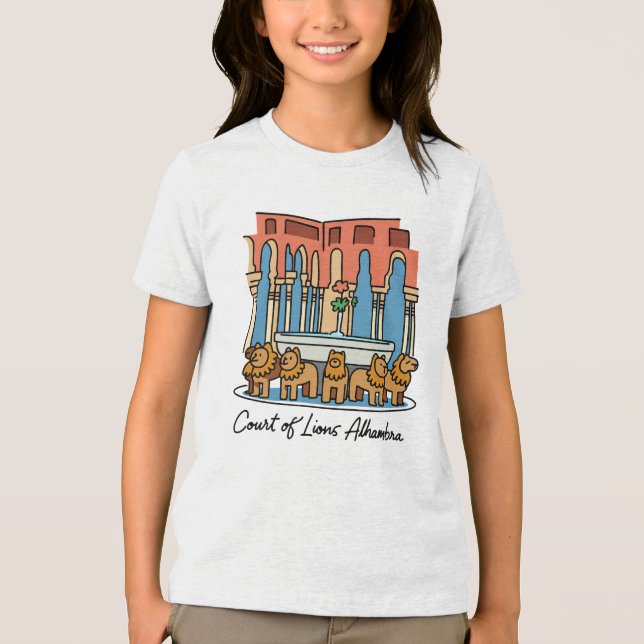 Alhambra Lejonets gård 3 T Shirt (Framsida)