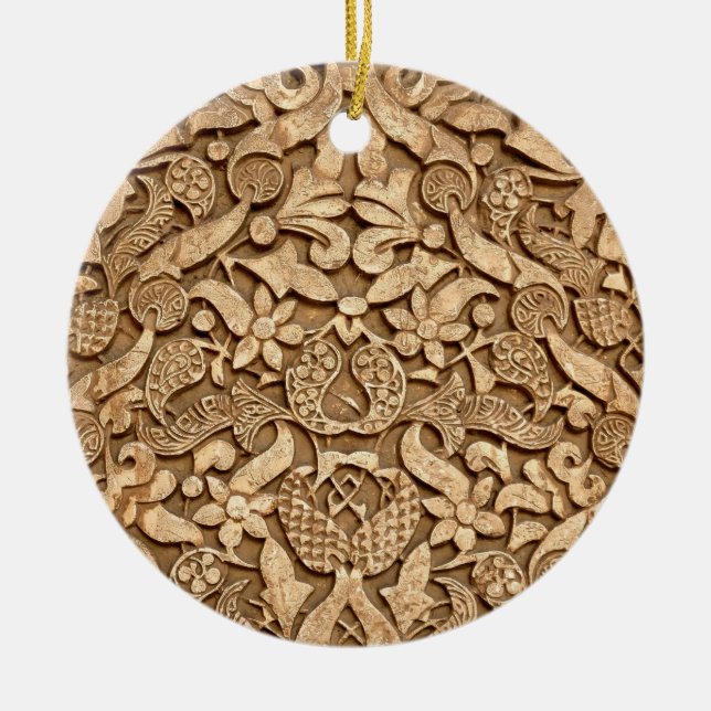 Alhambra mönster julgransprydnad keramik (Framsidan)