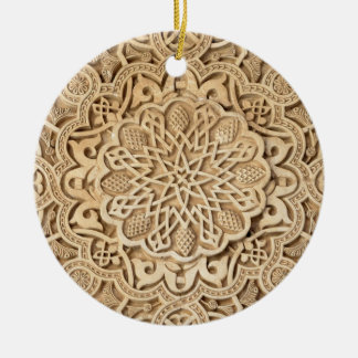 Alhambra mönster julgransprydnad keramik