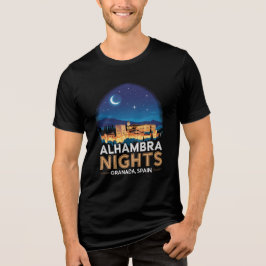 Alhambra Nights- Granada Spain Travel Art T Shirt