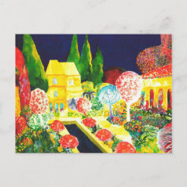 Alhambra om natten. vykort