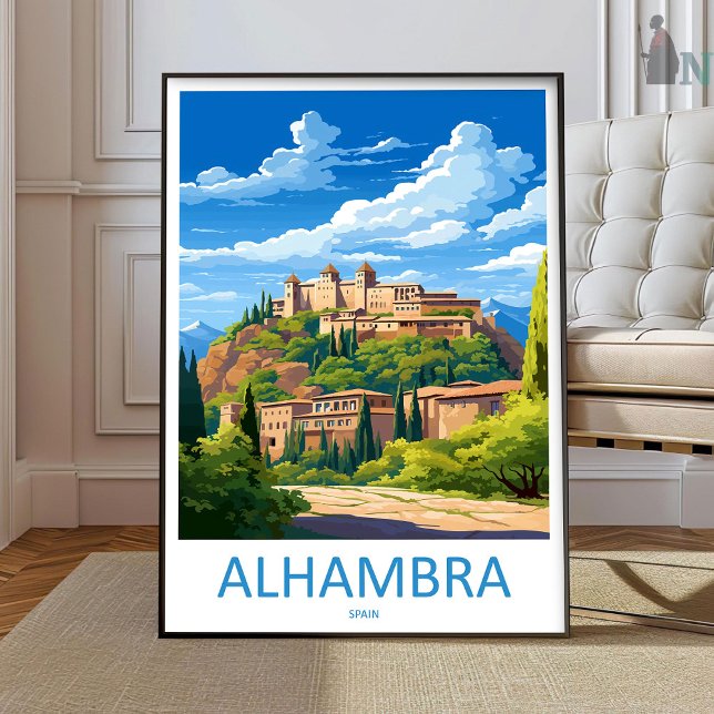 Alhambra Resa Print Väggkonst Alhambra Vägghängand (Skapare uppladdad)